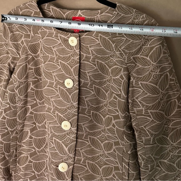 NWT Oscar de la Renta cropped jacquard coat - Picture 7 of 16